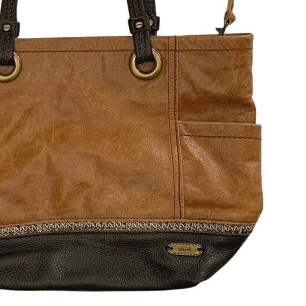 The Sak Kendra Hobo Brown Leather Large Boho Classic Casual Travel Shoulder Bag